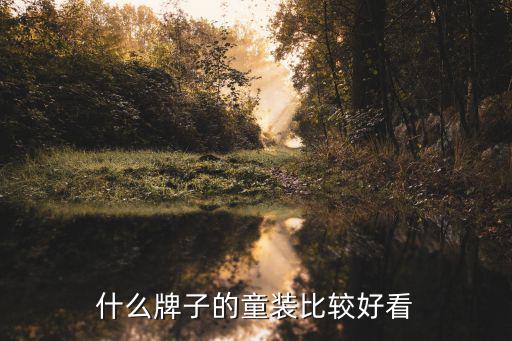 什么牌子的童装比较好看