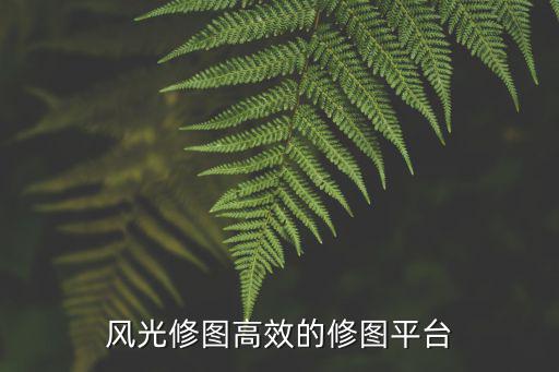 风光修图高效的修图平台