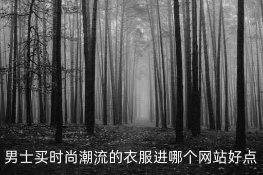 男士买时尚潮流的衣服进哪个网站好点