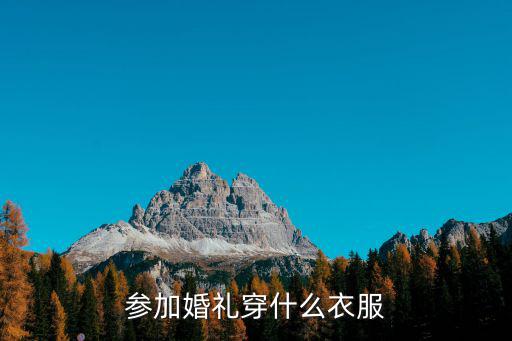 参加婚礼穿什么衣服