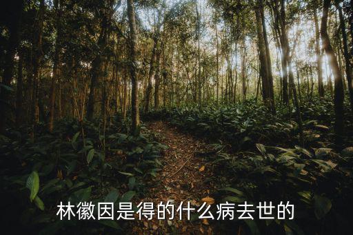 林徽因是得的什么病去世的