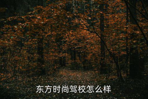 东方时尚驾校怎么样