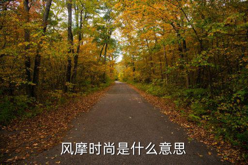 风靡时尚什么意思，风摩时尚是什么意思
