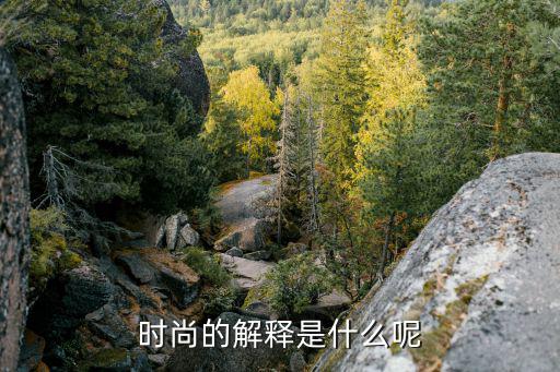 时尚的解释是什么呢