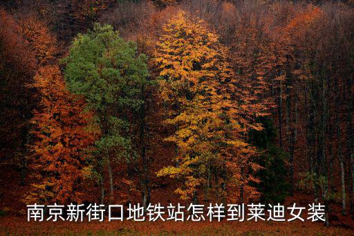 南京新街口地铁站怎样到莱迪女装