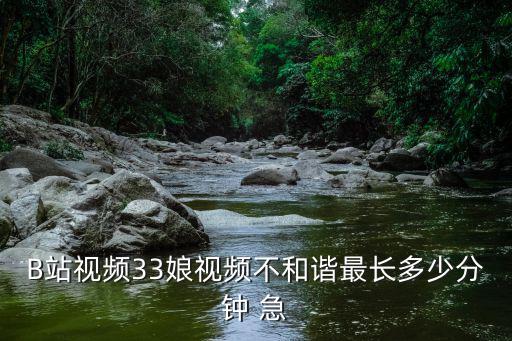 B站视频33娘视频不和谐最长多少分钟 急