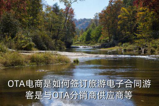 OTA电商是如何签订旅游电子合同游客是与OTA分销商供应商等