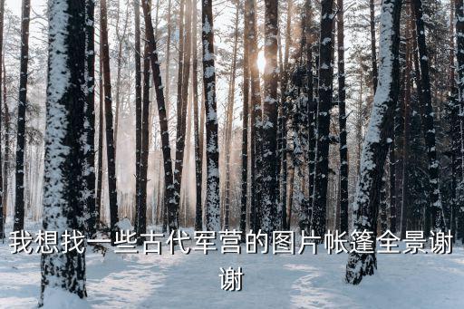 我想找一些古代军营的图片帐篷全景谢谢