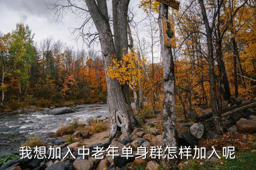 我想参加老年人的单身群，我想加入中老年单身群怎样加入呢