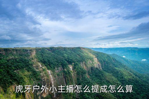 虎牙户外小主播怎么提成怎么算