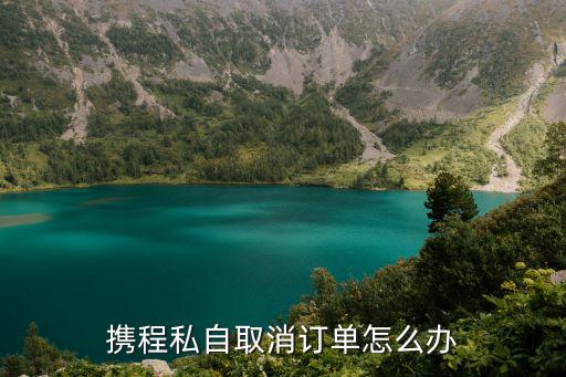 携程私自取消订单怎么办