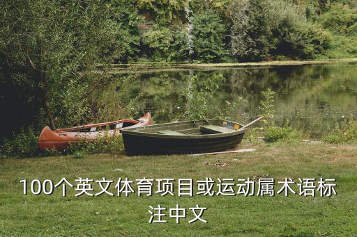 100个英文体育项目或运动属术语标注中文
