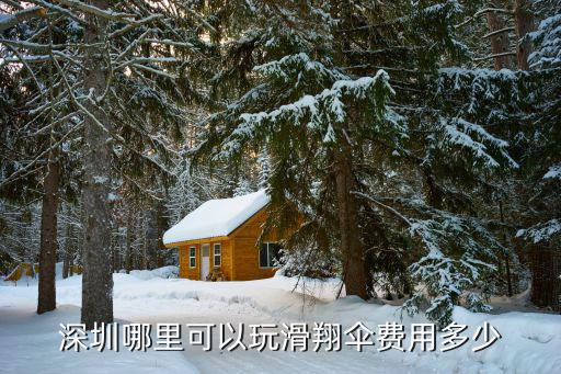 深圳哪里可以玩滑翔伞费用多少