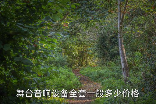 舞台音响设备全套一般多少价格