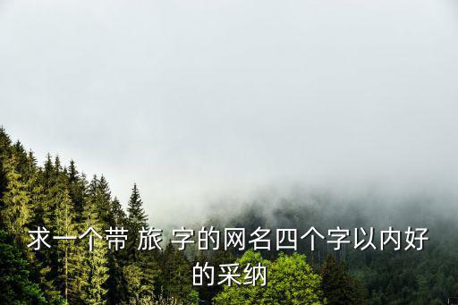 求一个带 旅 字的网名四个字以内好的采纳