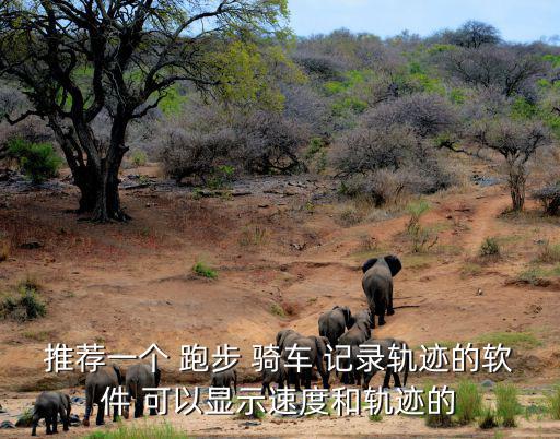 推荐一个 跑步 骑车 记录轨迹的软件 可以显示速度和轨迹的