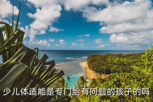 少儿体适能是专门给有问题的孩子的吗