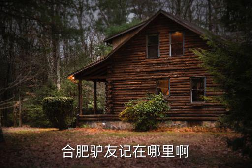 合肥驴友记在哪里啊
