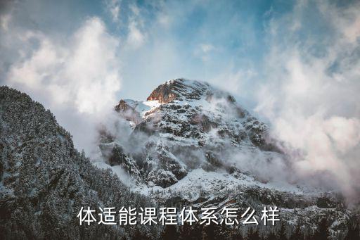 体适能课程体系怎么样