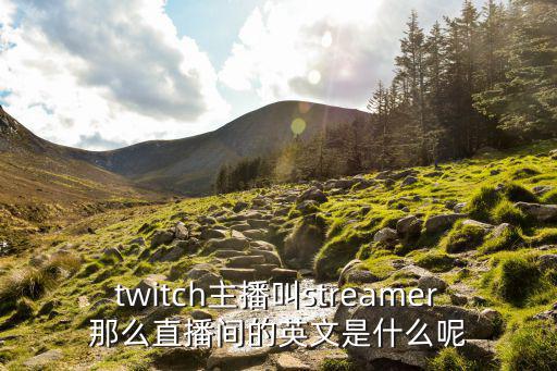 twitch主播叫streamer那么直播间的英文是什么呢