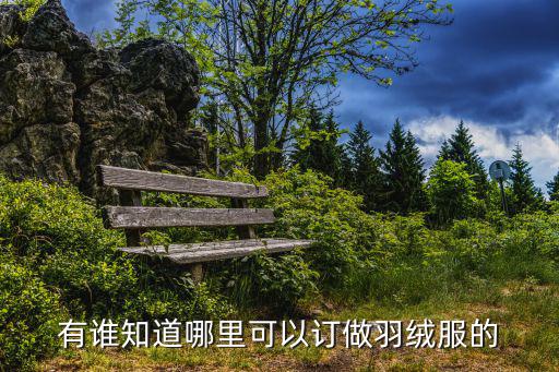 附近定做羽绒服店，有谁知道哪里可以订做羽绒服的
