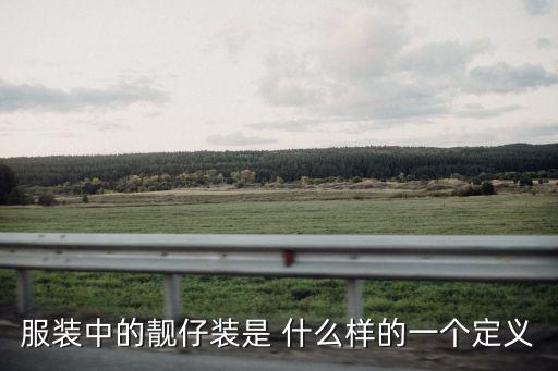 服装中的靓仔装是 什么样的一个定义