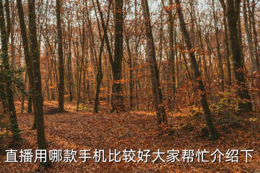 直播用哪款手机比较好大家帮忙介绍下