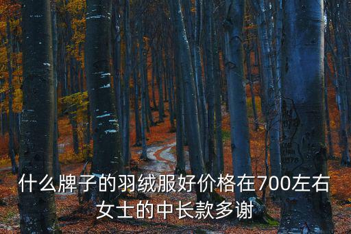 什么牌子的羽绒服好价格在700左右女士的中长款多谢