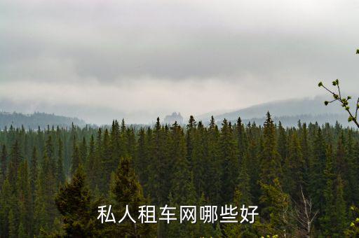 私人租车网哪些好