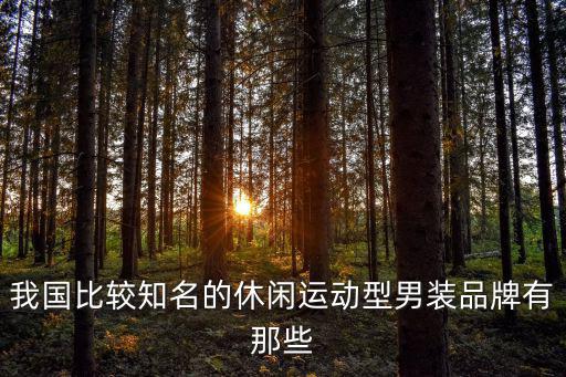 我国比较知名的休闲运动型男装品牌有那些