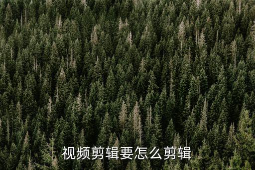 vlog视频剪辑教程，视频剪辑要怎么剪辑