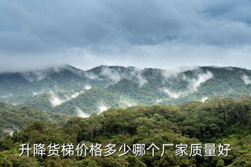升降货梯厂家，升降货梯价格多少哪个厂家质量好