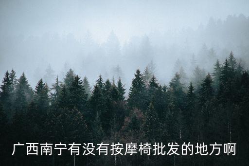 广西南宁有没有按摩椅批发的地方啊