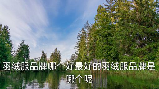 羽绒服品牌哪个好最好的羽绒服品牌是哪个呢