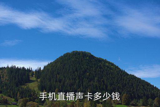 手机直播声卡多少钱