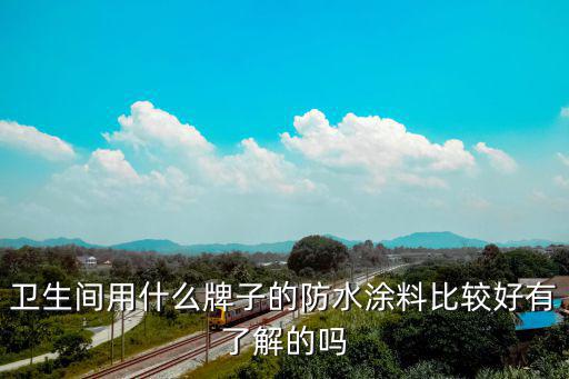 卫生间防水漆什么牌子好，卫生间的防水涂料选哪个牌子的比较好