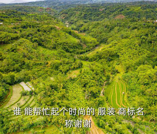 谁 能帮忙起个时尚的 服装 商标名称谢谢