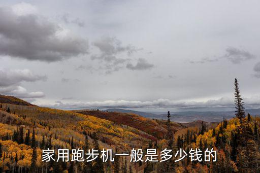 家用跑步机一般是多少钱的