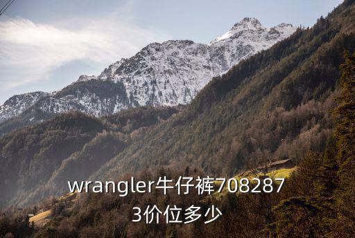 wrangler牛仔裤7082873价位多少