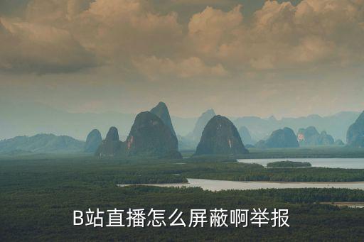 B站直播怎么屏蔽啊举报