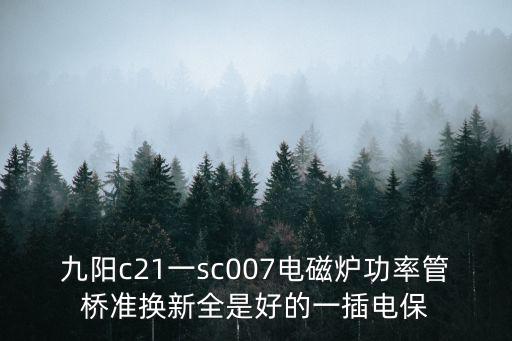 九阳c21一sc007电磁炉功率管桥准换新全是好的一插电保