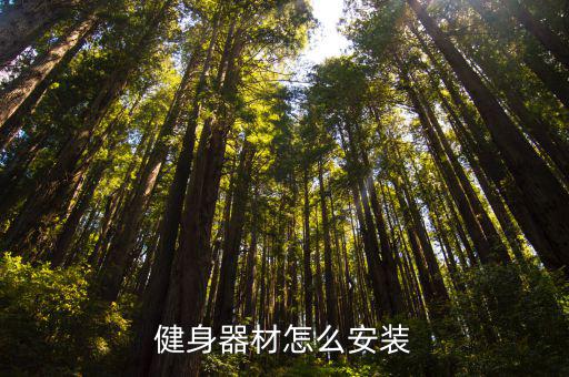 健身器材怎么安装