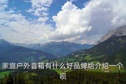 家庭户外音箱有什么好品牌给介绍一个呗