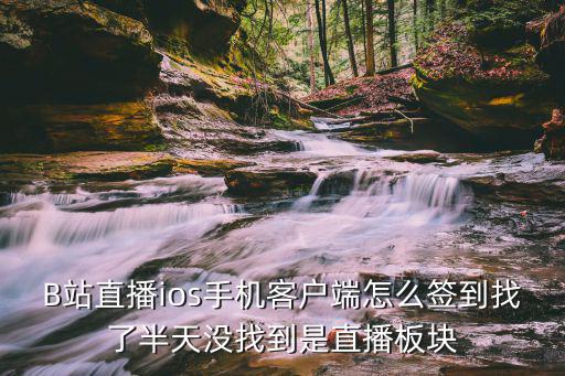 B站直播ios手机客户端怎么签到找了半天没找到是直播板块