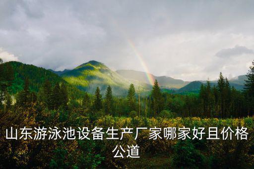 泳池设备品牌最新排名及价格，山东游泳池设备生产厂家哪家好且价格公道