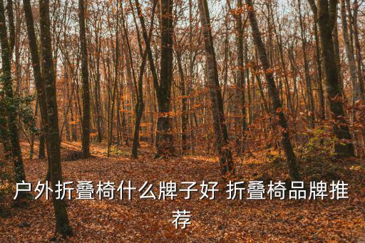 户外折叠椅什么牌子好 折叠椅品牌推荐