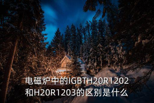 电磁炉中的IGBTH20R1202和H20R1203的区别是什么