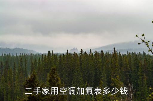 二手家用空调加氟表多少钱