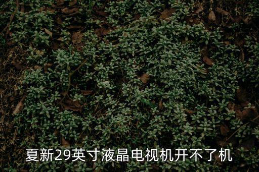 夏新29英寸液晶电视机开不了机
