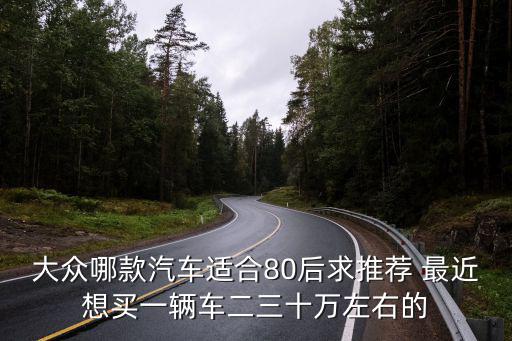 大众哪款汽车适合80后求推荐 最近想买一辆车二三十万左右的